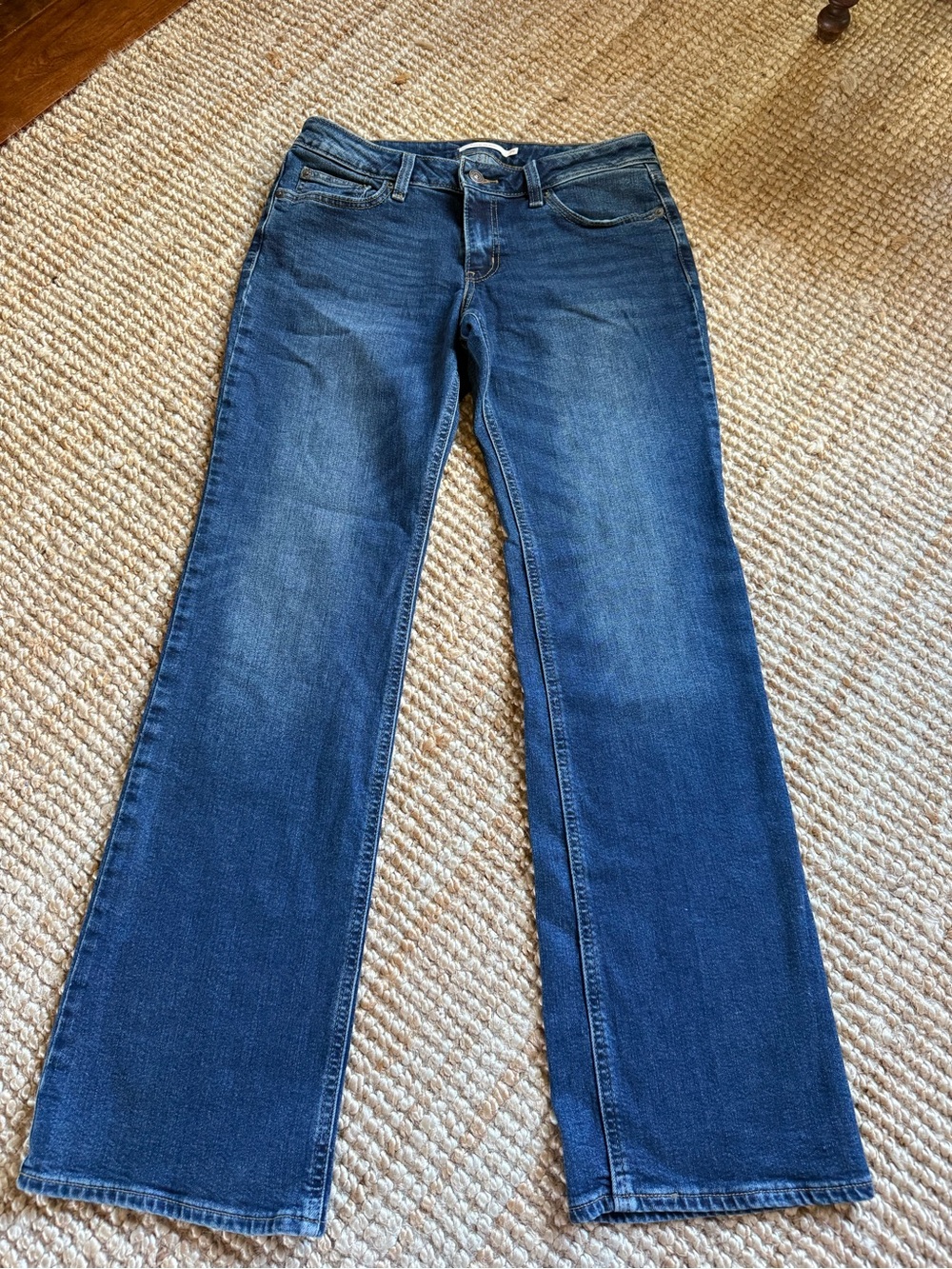 ⚜️ LEVIS SUPERLOW BOOTCUT JEANS SIZE 29 Y2K LOW RISE MEDIUM WASH ⚜️